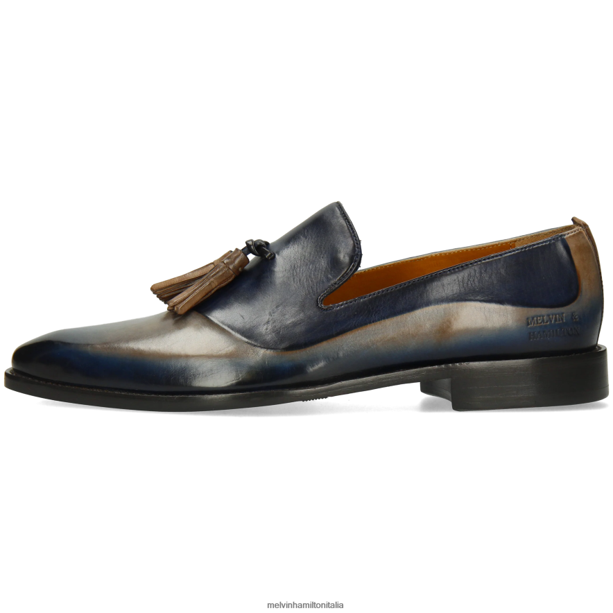 esso Melvin & Hamilton uomini leonardo24 grigio mocassini L80P2P275