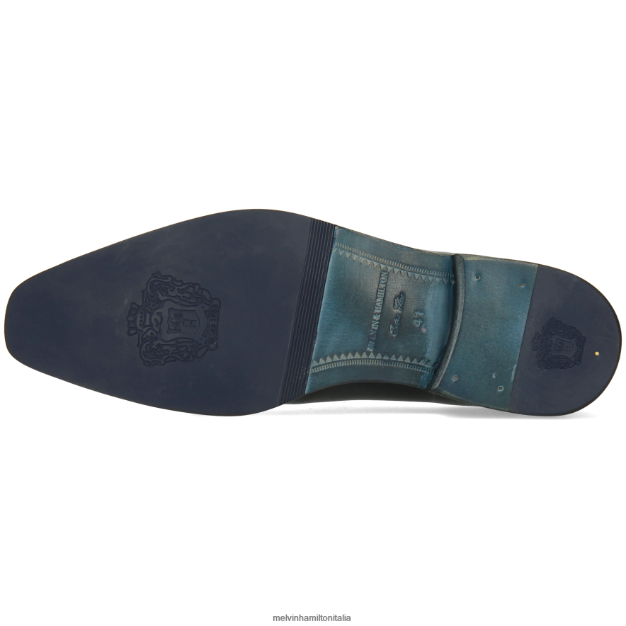 esso Melvin & Hamilton uomini leonardo24 grigio mocassini L80P2P275