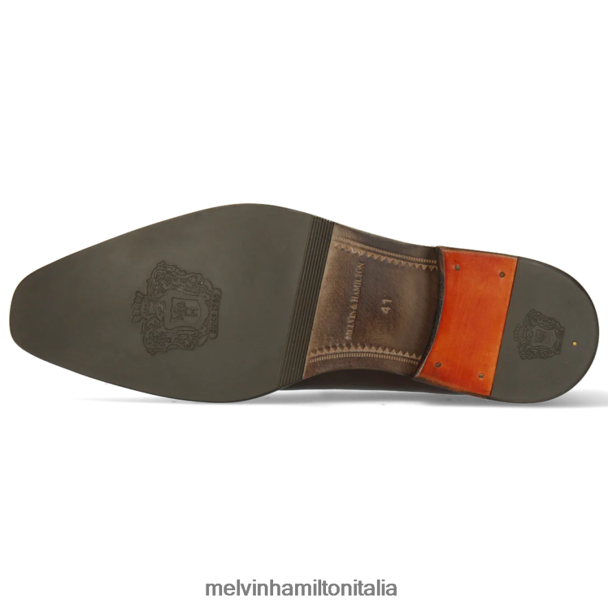 esso Melvin & Hamilton uomini leonardo24 marrone mocassini L80P2P286