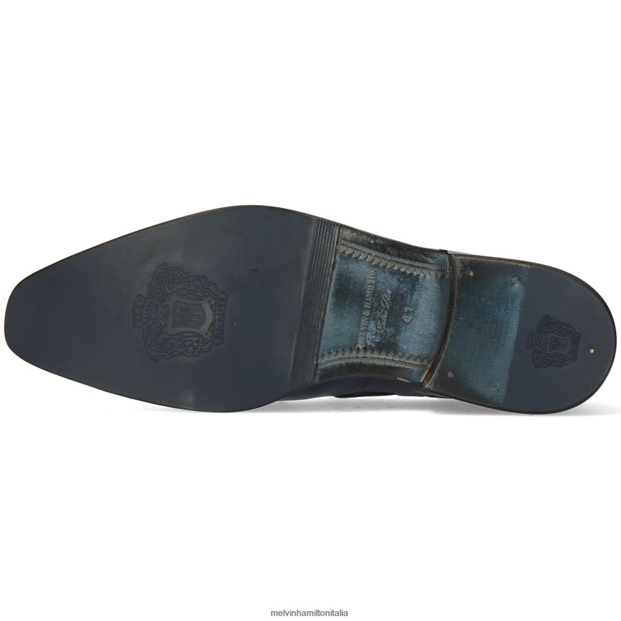 esso Melvin & Hamilton uomini leonardo 1 blu mocassini L80P2P296