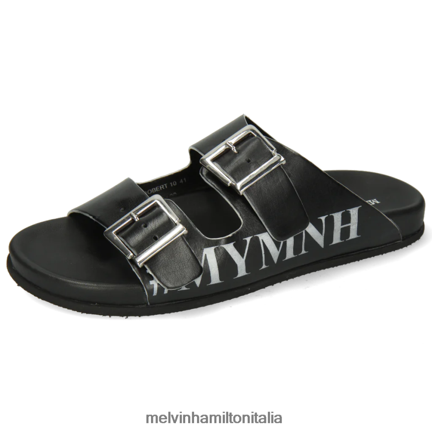 esso Melvin & Hamilton uomini Roberto 10 nero muli L80P2P719