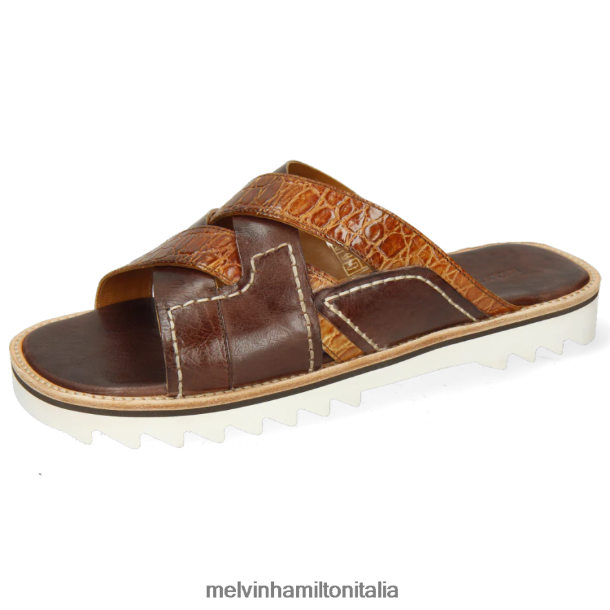 esso Melvin & Hamilton uomini Sam 38 marrone muli L80P2P721