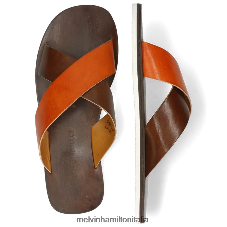 esso Melvin & Hamilton uomini Sam 5 marrone muli L80P2P741