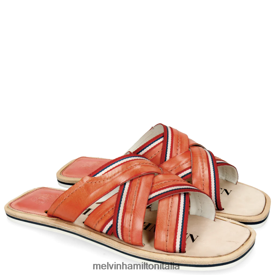 esso Melvin & Hamilton uomini bob 2 arancia muli L80P2P734