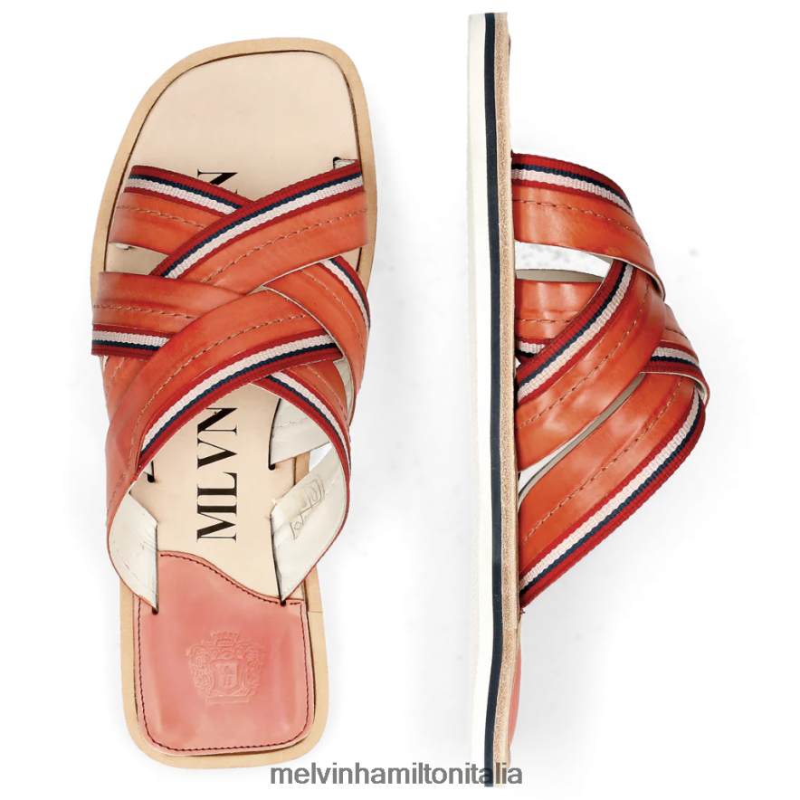 esso Melvin & Hamilton uomini bob 2 arancia muli L80P2P734