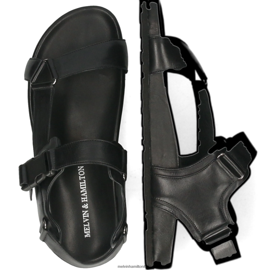 esso Melvin & Hamilton uomini Roberto 22 nero sandali L80P2P752