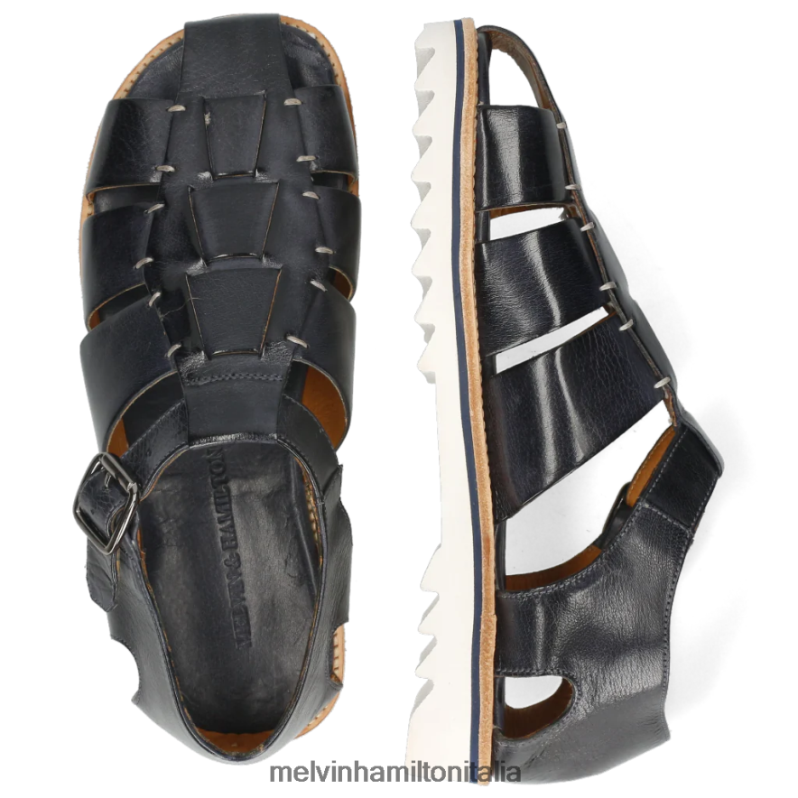 esso Melvin & Hamilton uomini Sam 29 blu sandali L80P2P767