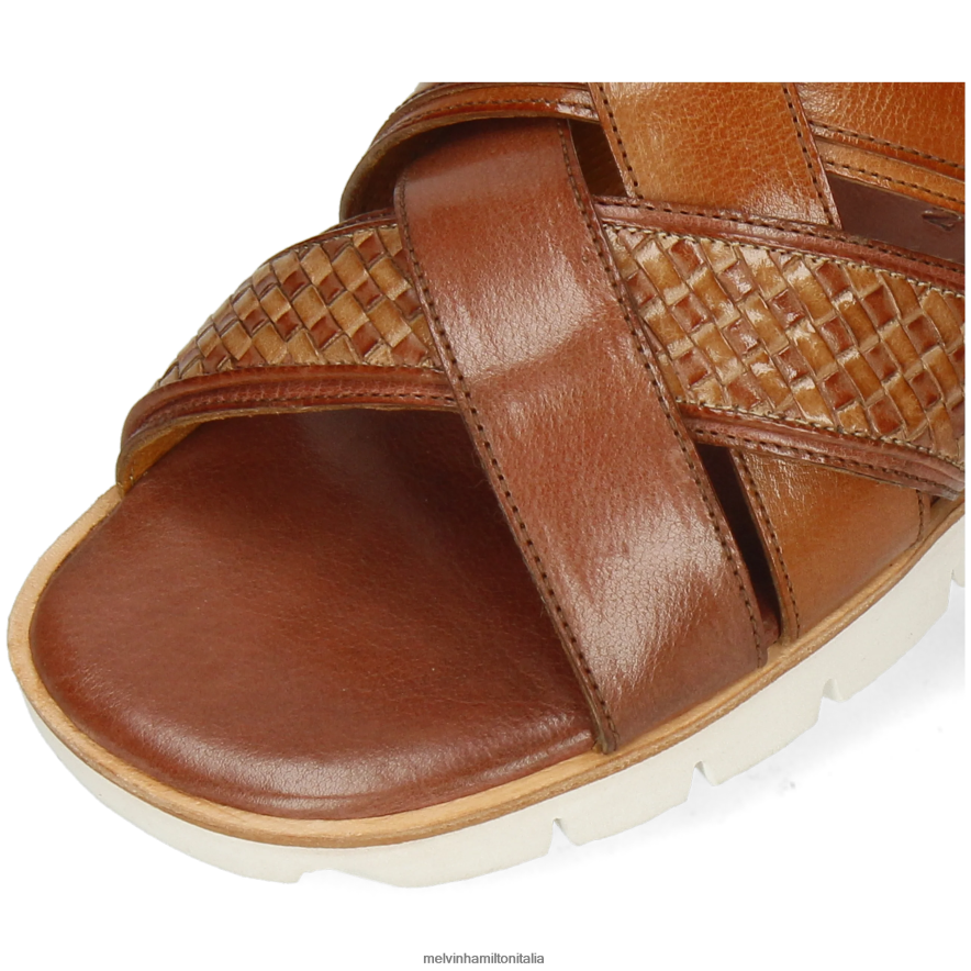esso Melvin & Hamilton uomini Sam 46 marrone sandali L80P2P776