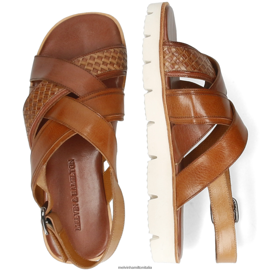 esso Melvin & Hamilton uomini Sam 46 marrone sandali L80P2P776
