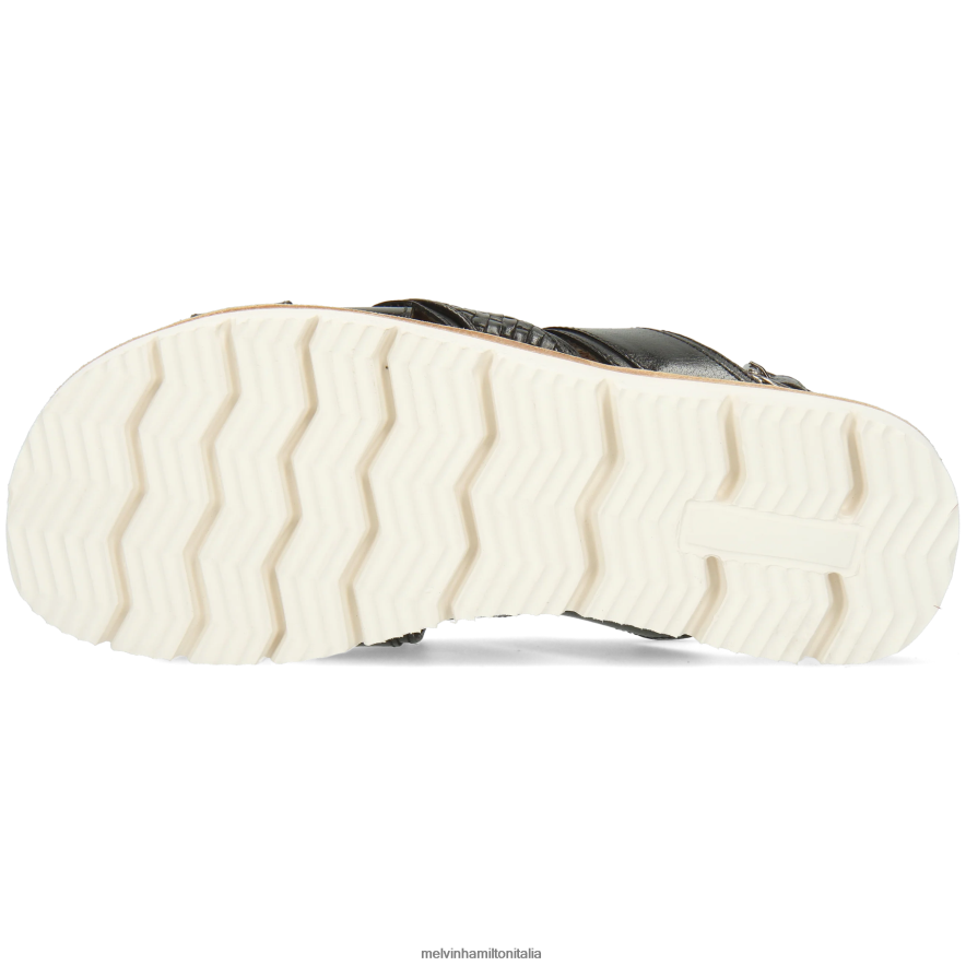 esso Melvin & Hamilton uomini Sam 46 nero sandali L80P2P769