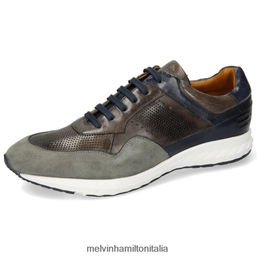 esso Melvin & Hamilton uomini Blair 22 grigio scarpe da ginnastica L80P2P698
