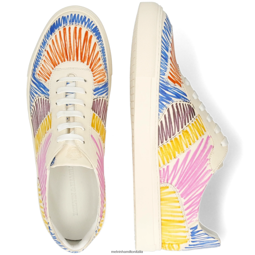 esso Melvin & Hamilton uomini Harvey 103 multi scarpe da ginnastica L80P2P594