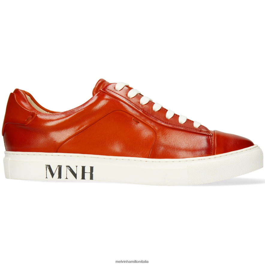 esso Melvin & Hamilton uomini Harvey 107 arancia scarpe da ginnastica L80P2P577