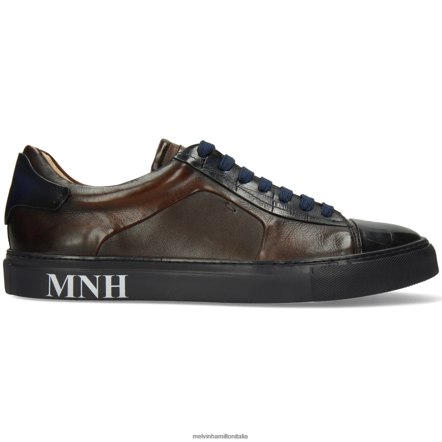 esso Melvin & Hamilton uomini Harvey 107 marrone scarpe da ginnastica L80P2P579