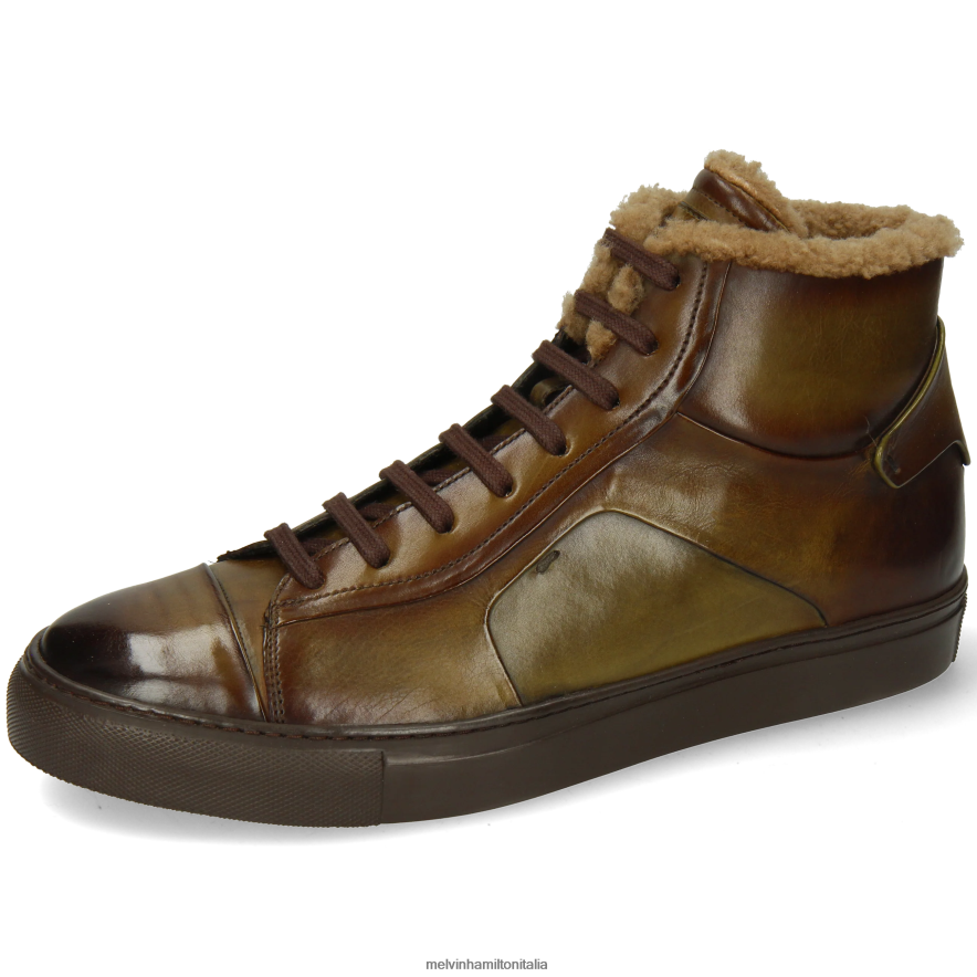 esso Melvin & Hamilton uomini Harvey 108 verde scarpe da ginnastica L80P2P580