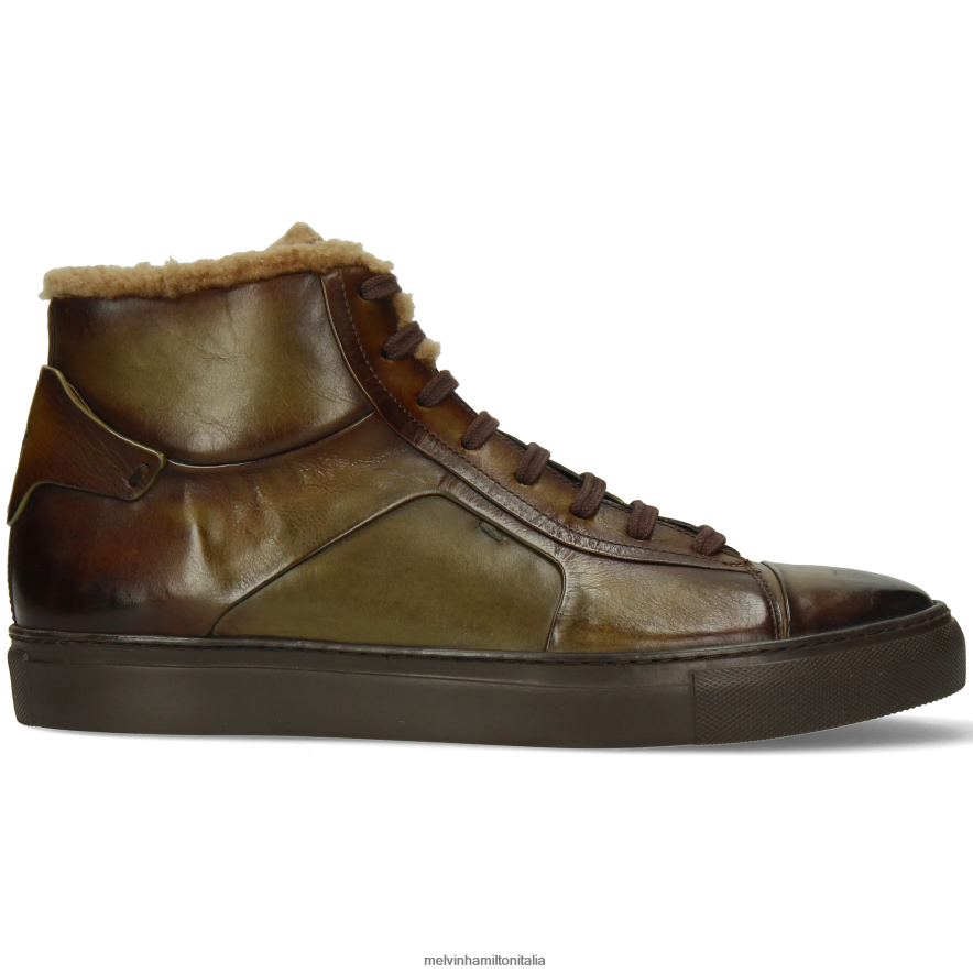 esso Melvin & Hamilton uomini Harvey 108 verde scarpe da ginnastica L80P2P580