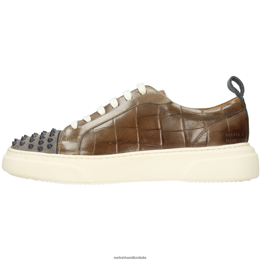 esso Melvin & Hamilton uomini Harvey 12 grigio scarpe da ginnastica L80P2P581