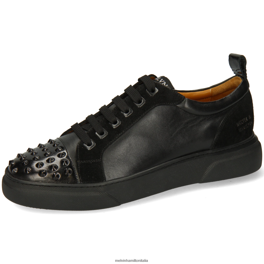 esso Melvin & Hamilton uomini Harvey 12 nero scarpe da ginnastica L80P2P598