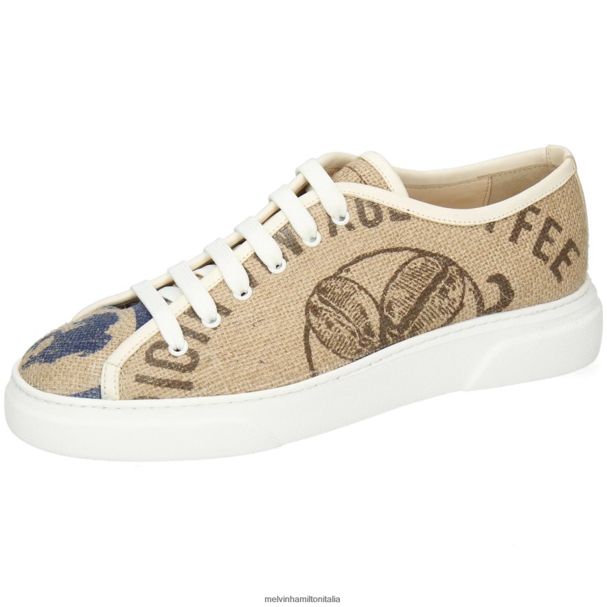 esso Melvin & Hamilton uomini Harvey 34 beige scarpe da ginnastica L80P2P607