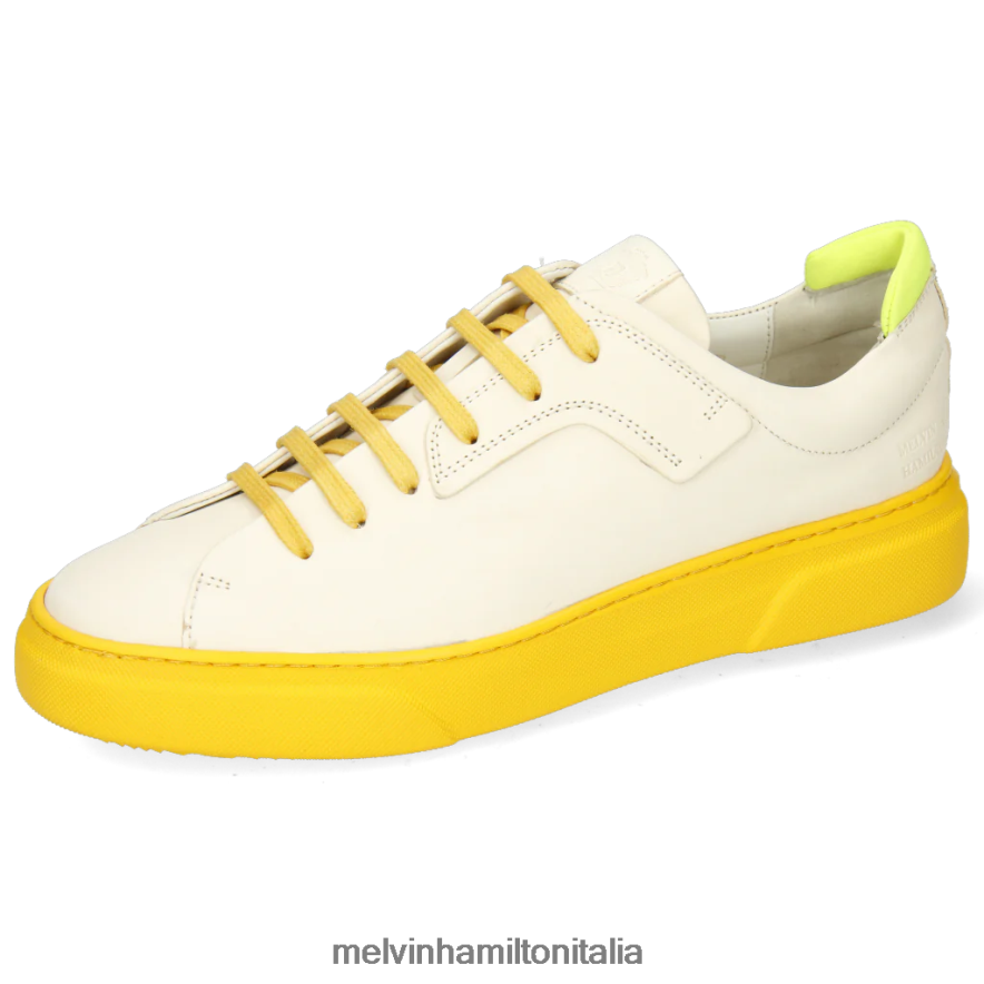 esso Melvin & Hamilton uomini Harvey 35 bianco scarpe da ginnastica L80P2P689