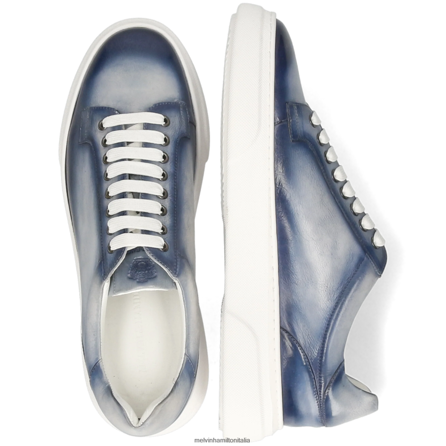 esso Melvin & Hamilton uomini Harvey 42 grigio scarpe da ginnastica L80P2P636