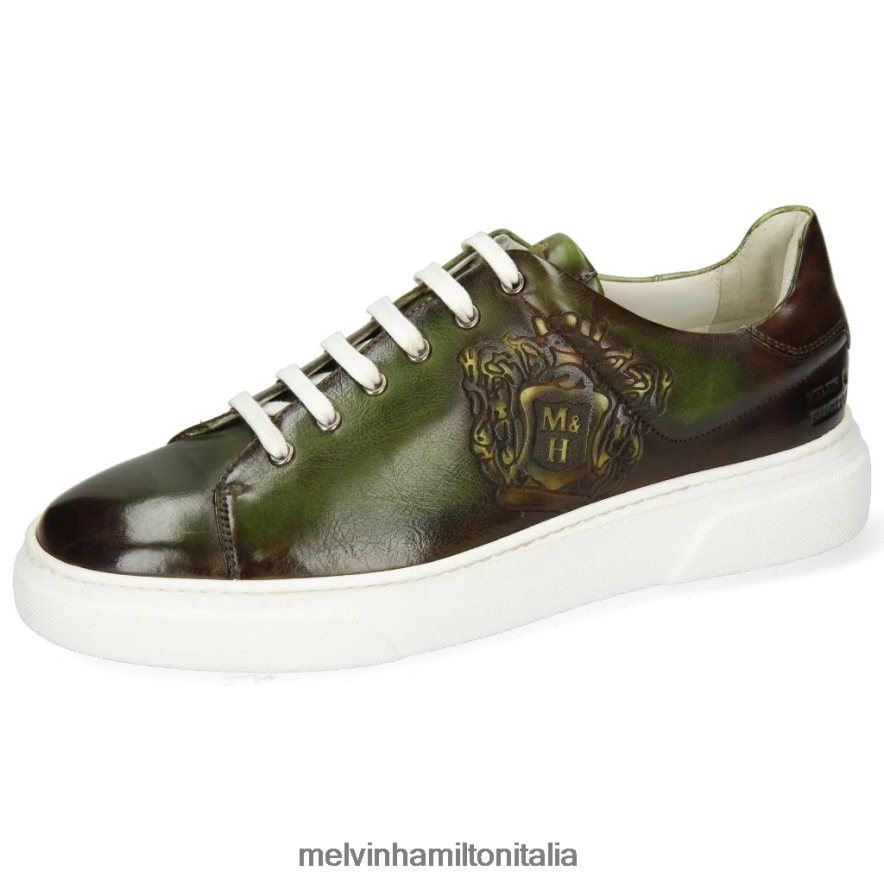 esso Melvin & Hamilton uomini Harvey 47 verde scarpe da ginnastica L80P2P699