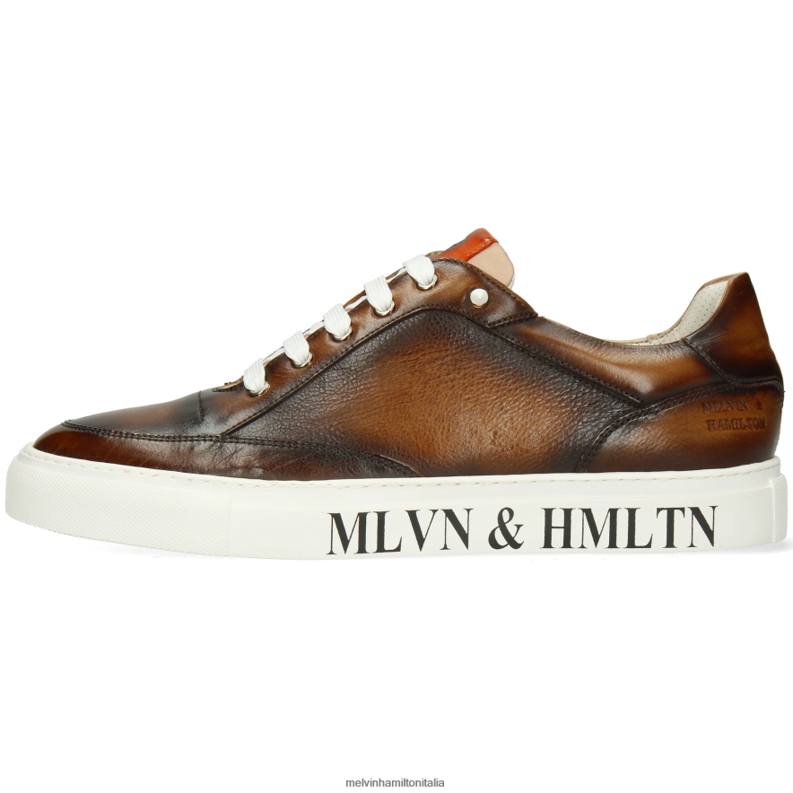 esso Melvin & Hamilton uomini Harvey 49 marrone scarpe da ginnastica L80P2P658