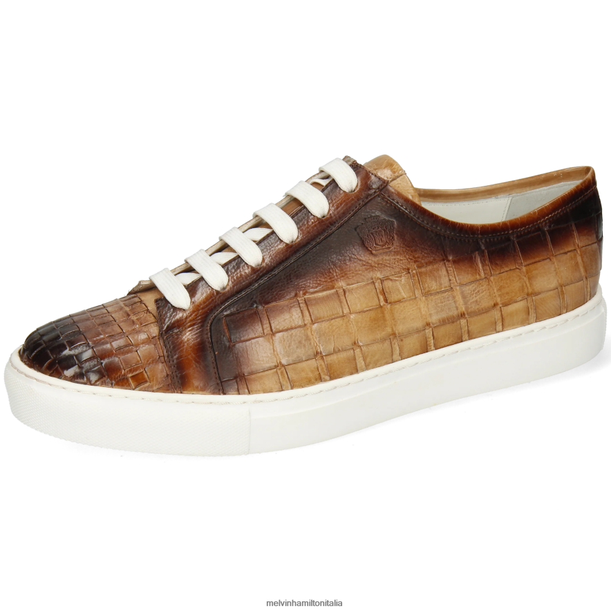 esso Melvin & Hamilton uomini Harvey 61 marrone scarpe da ginnastica L80P2P677