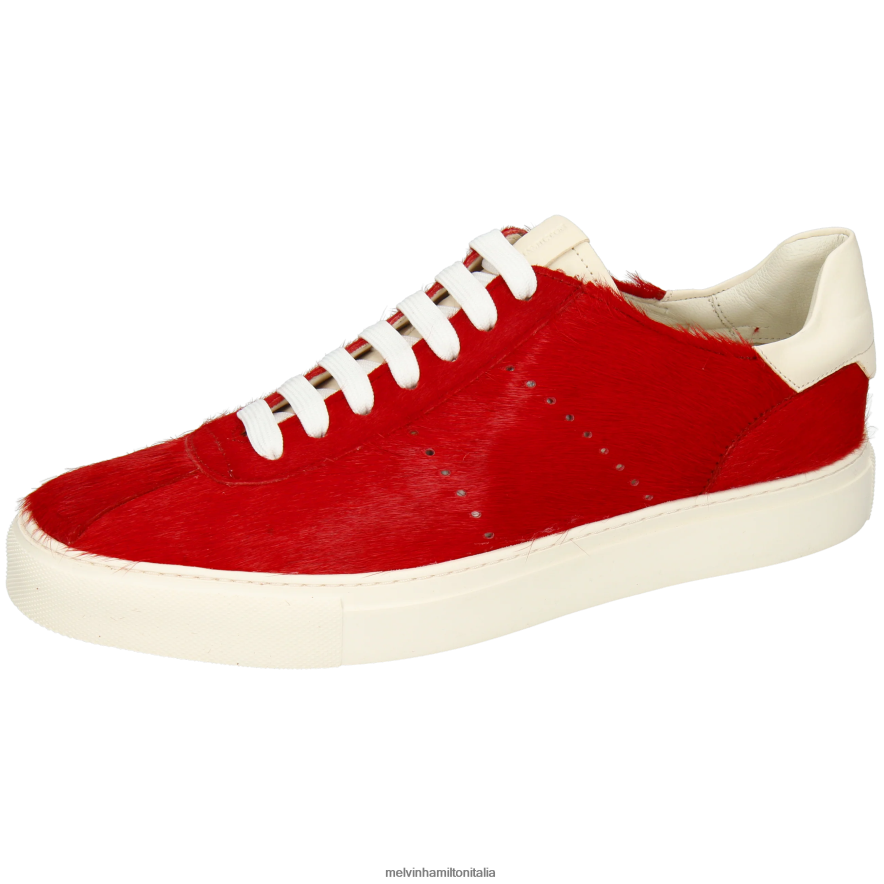 esso Melvin & Hamilton uomini Harvey 68 rosso scarpe da ginnastica L80P2P644