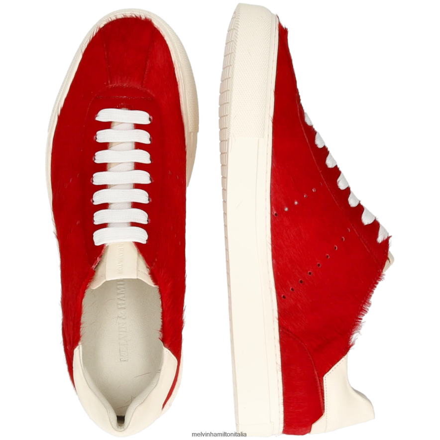 esso Melvin & Hamilton uomini Harvey 68 rosso scarpe da ginnastica L80P2P644