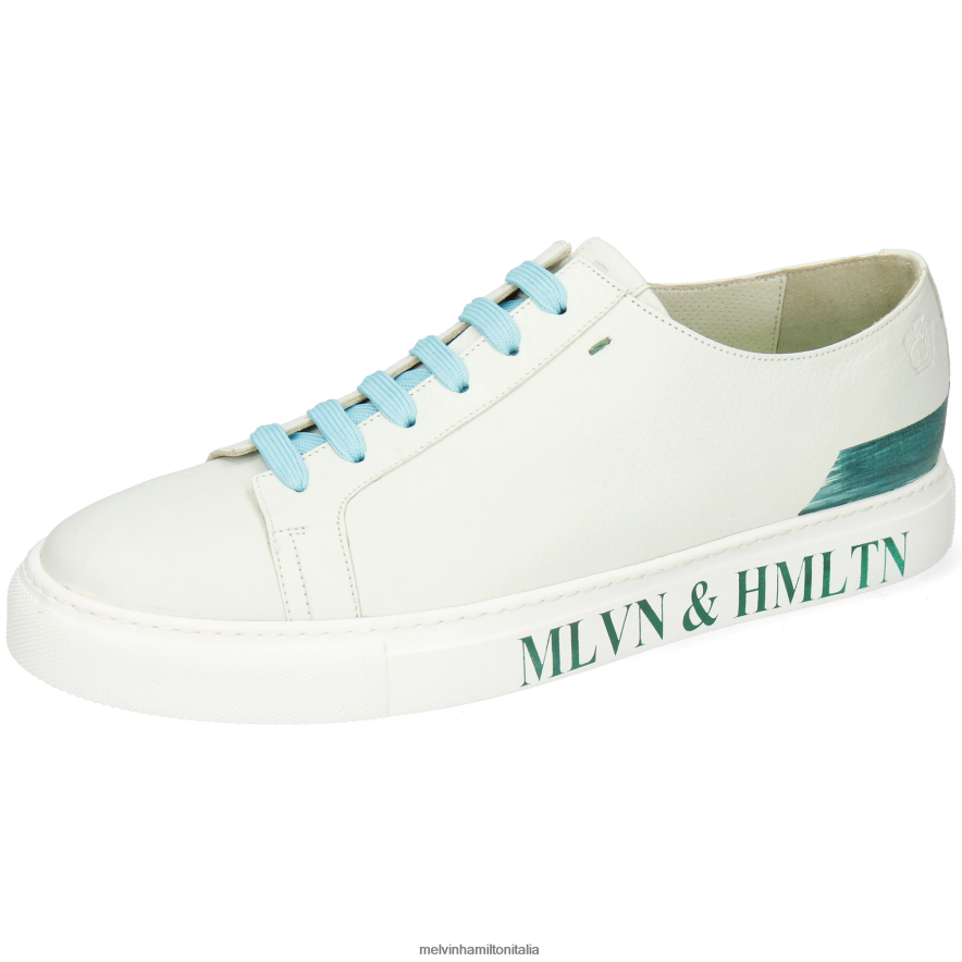 esso Melvin & Hamilton uomini Harvey 70 bianco scarpe da ginnastica L80P2P665