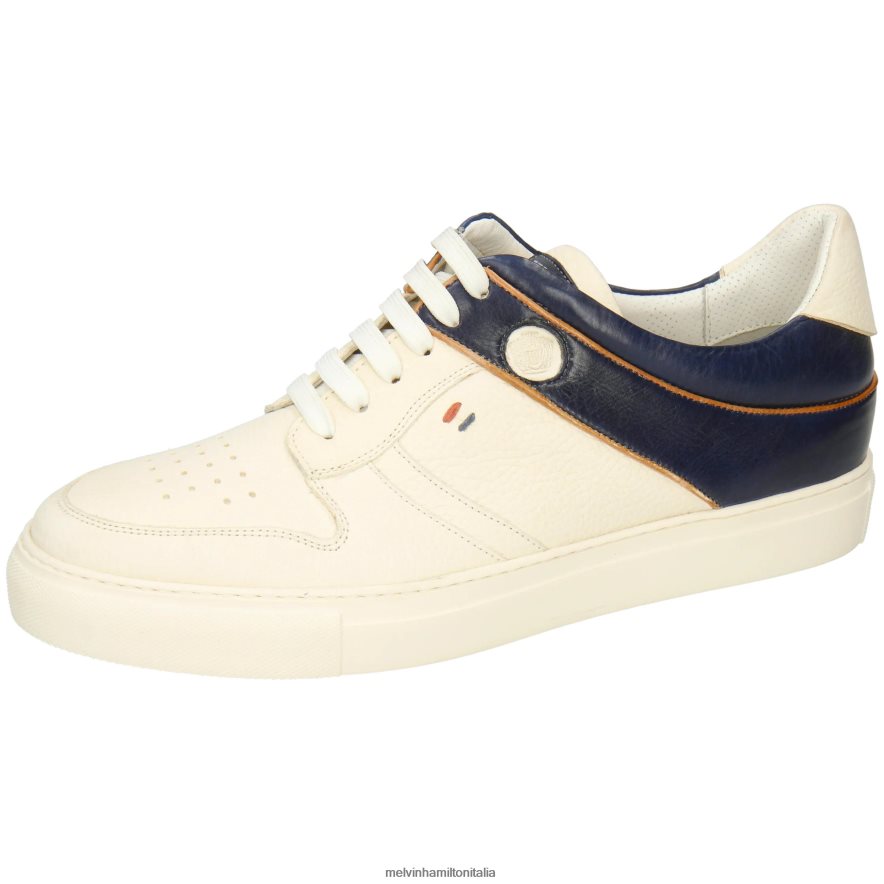 esso Melvin & Hamilton uomini Harvey 93 bianco scarpe da ginnastica L80P2P591