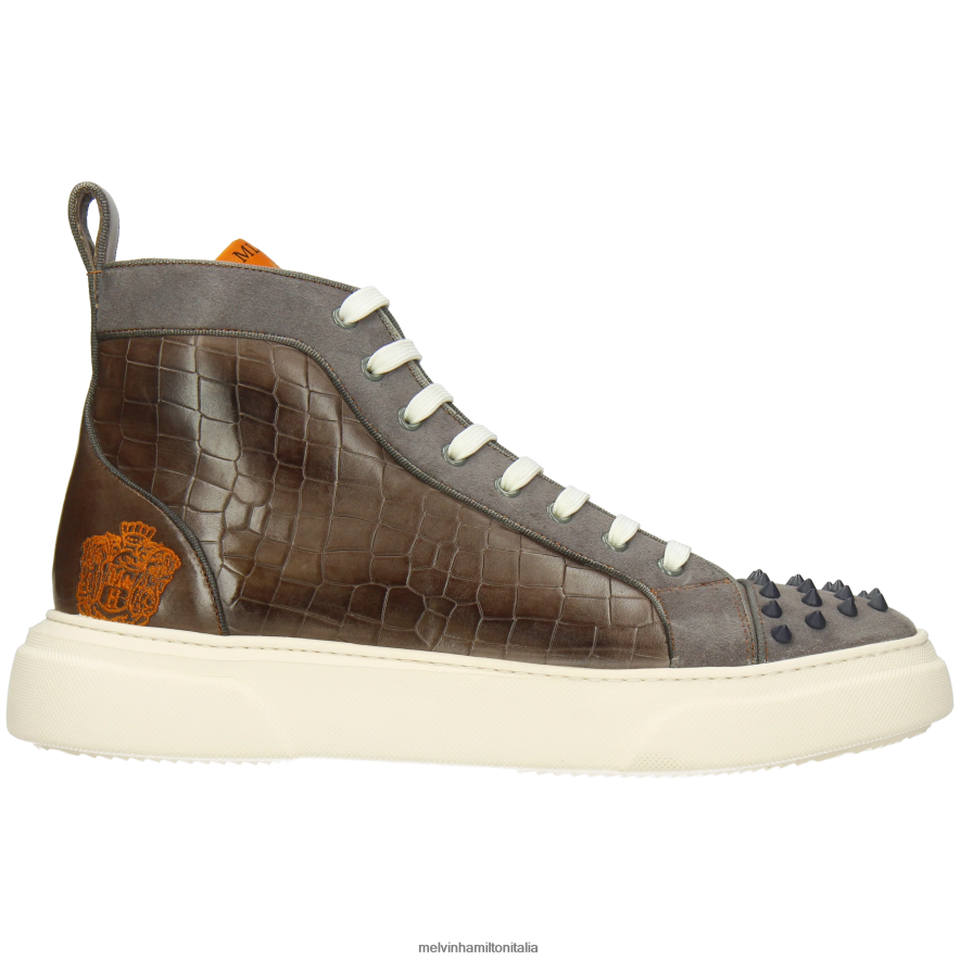 esso Melvin & Hamilton uomini Harvey 95 grigio scarpe da ginnastica L80P2P578