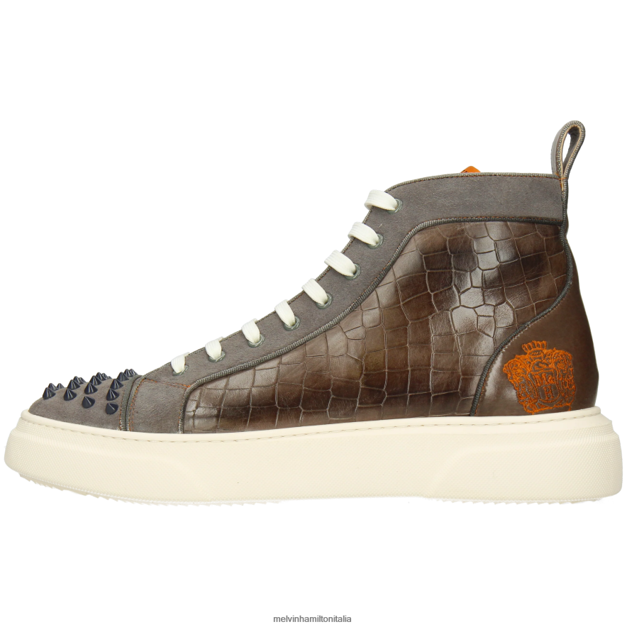 esso Melvin & Hamilton uomini Harvey 95 grigio scarpe da ginnastica L80P2P578