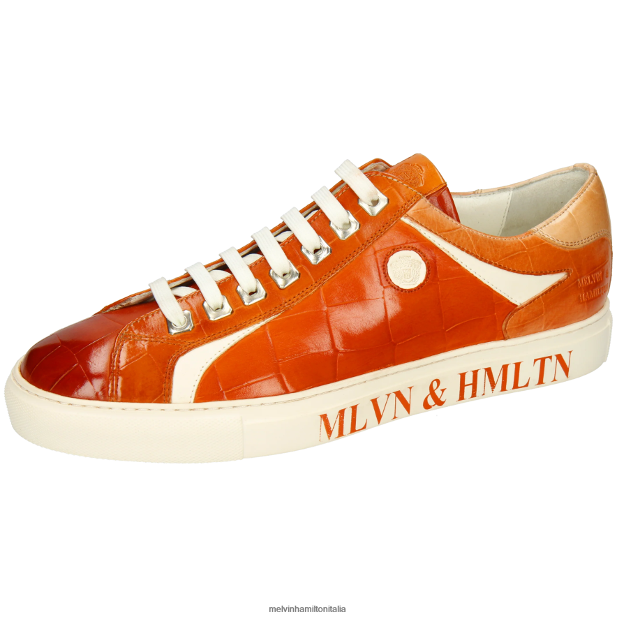 esso Melvin & Hamilton uomini Harvey 9 arancia scarpe da ginnastica L80P2P568