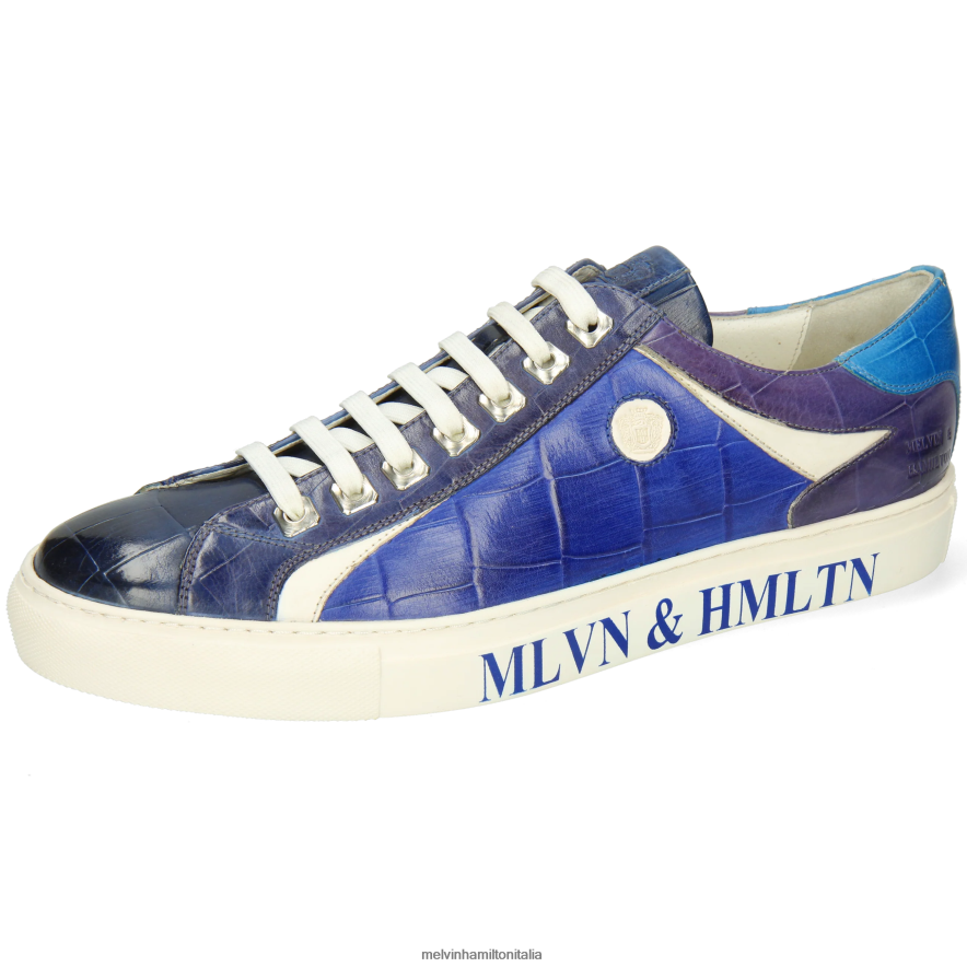 esso Melvin & Hamilton uomini Harvey 9 blu scarpe da ginnastica L80P2P597