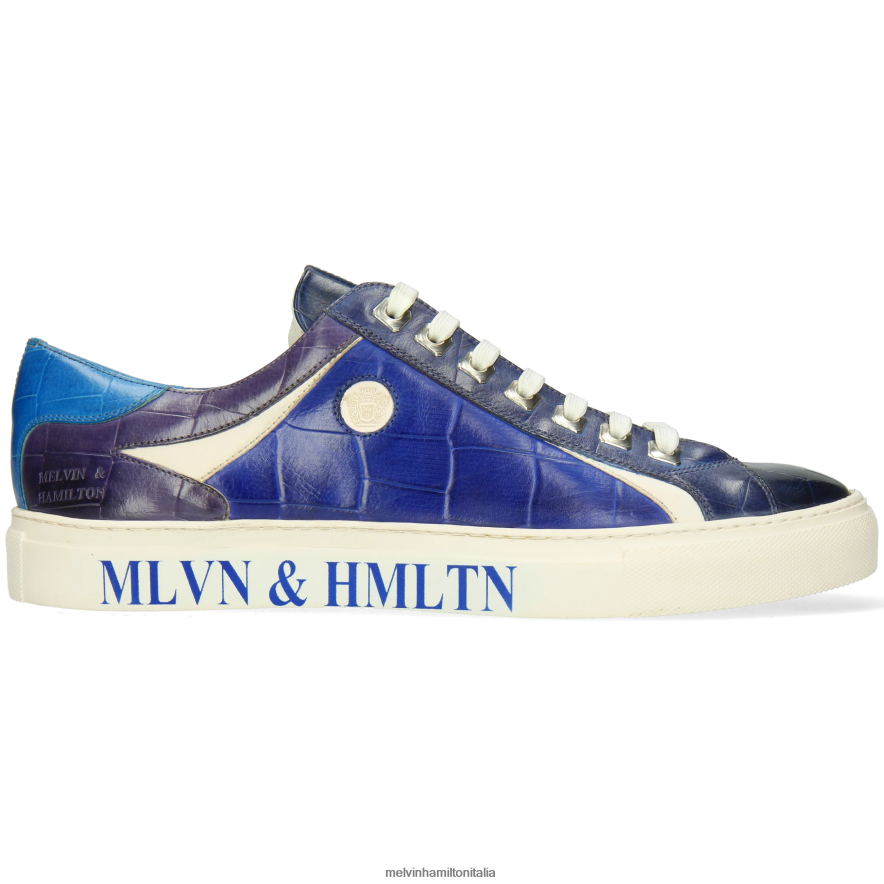 esso Melvin & Hamilton uomini Harvey 9 blu scarpe da ginnastica L80P2P597