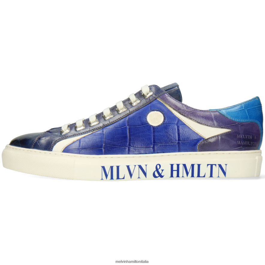 esso Melvin & Hamilton uomini Harvey 9 blu scarpe da ginnastica L80P2P597