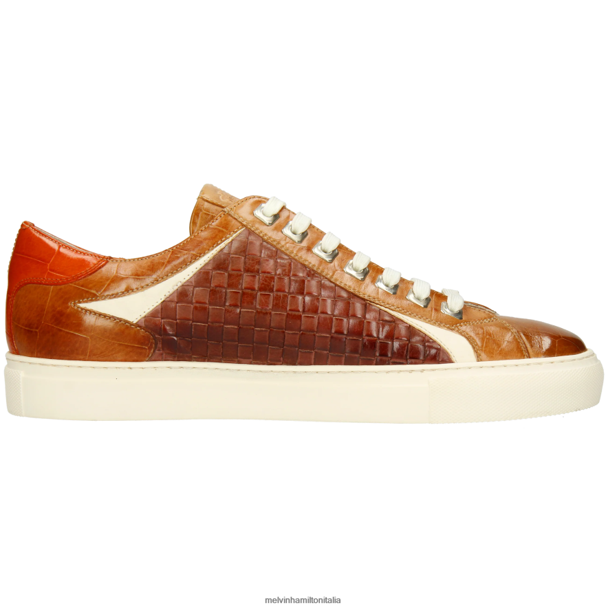 esso Melvin & Hamilton uomini Harvey 9 marrone scarpe da ginnastica L80P2P611