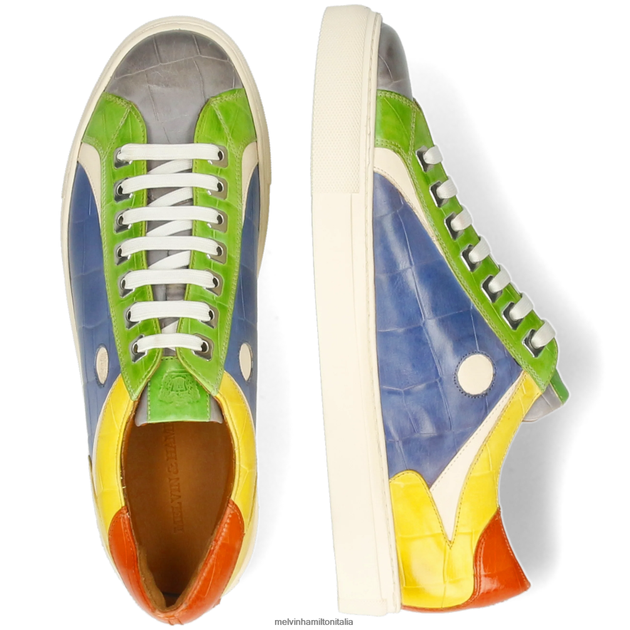 esso Melvin & Hamilton uomini Harvey 9 multi scarpe da ginnastica L80P2P604