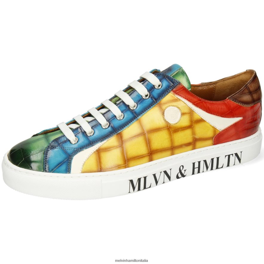 esso Melvin & Hamilton uomini Harvey 9 multi scarpe da ginnastica L80P2P635