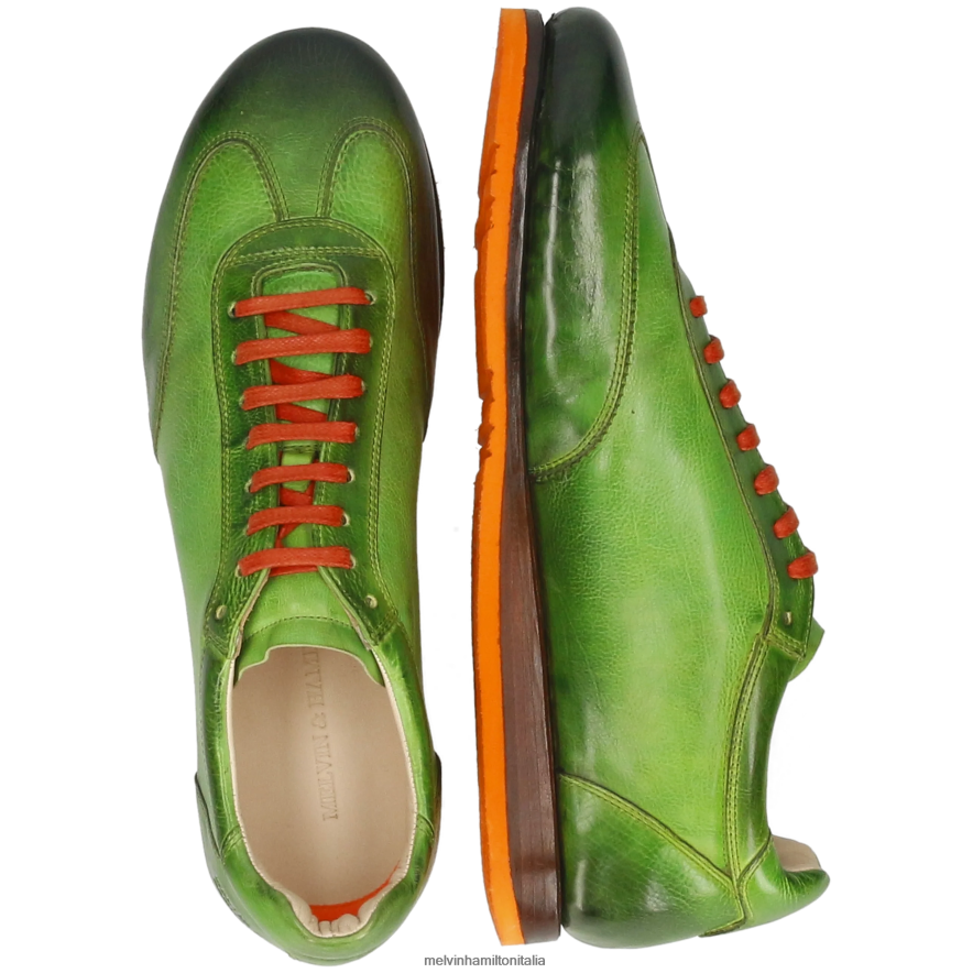 esso Melvin & Hamilton uomini Vadim 1 verde scarpe da ginnastica L80P2P574