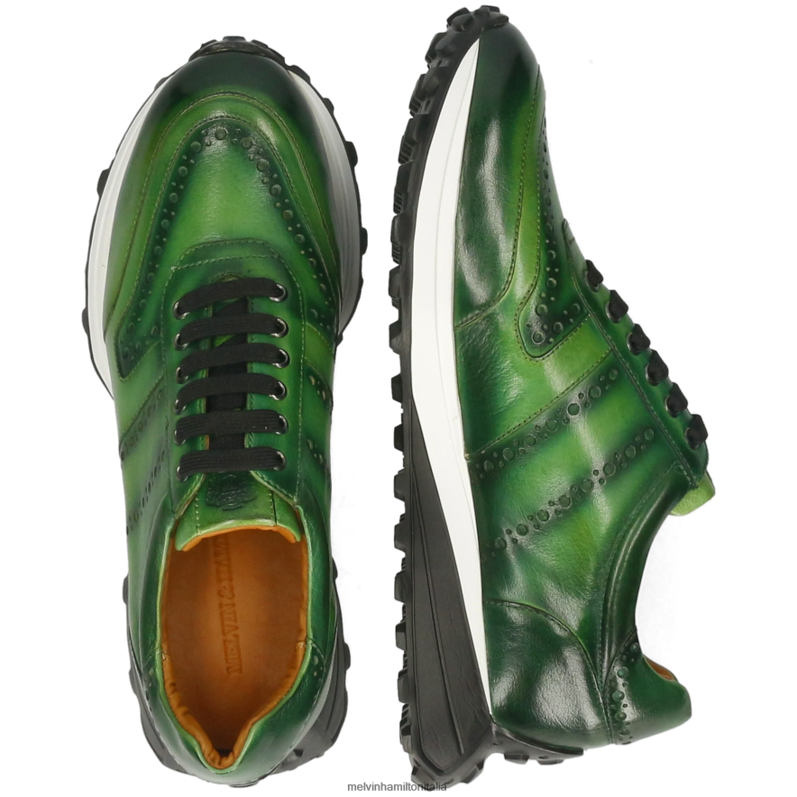 esso Melvin & Hamilton uomini richmond 1 verde scarpe da ginnastica L80P2P618