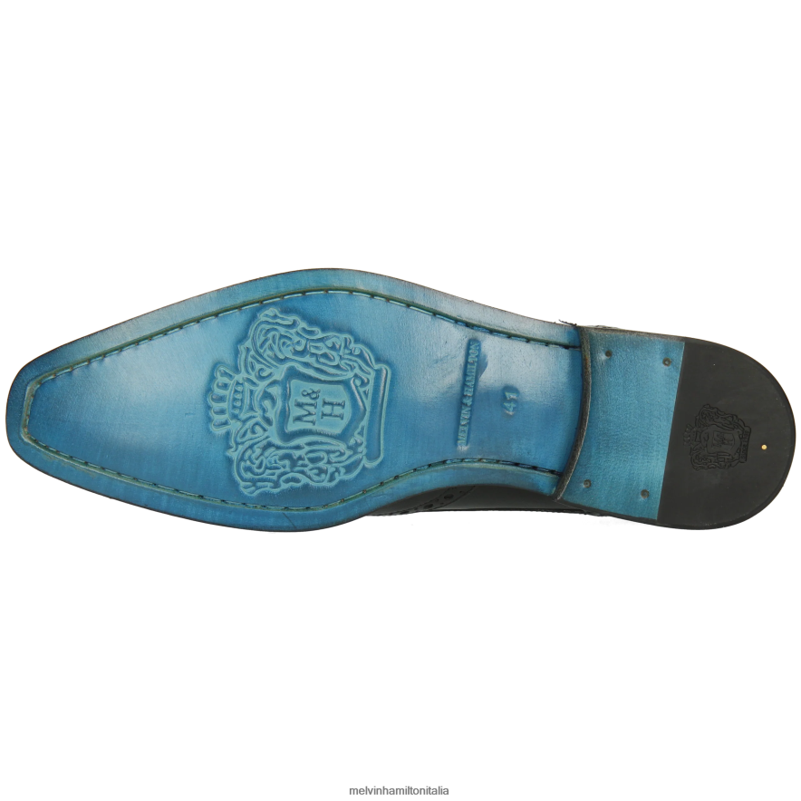 esso Melvin & Hamilton uomini Martino 2 nero scarpe da monaco L80P2P352