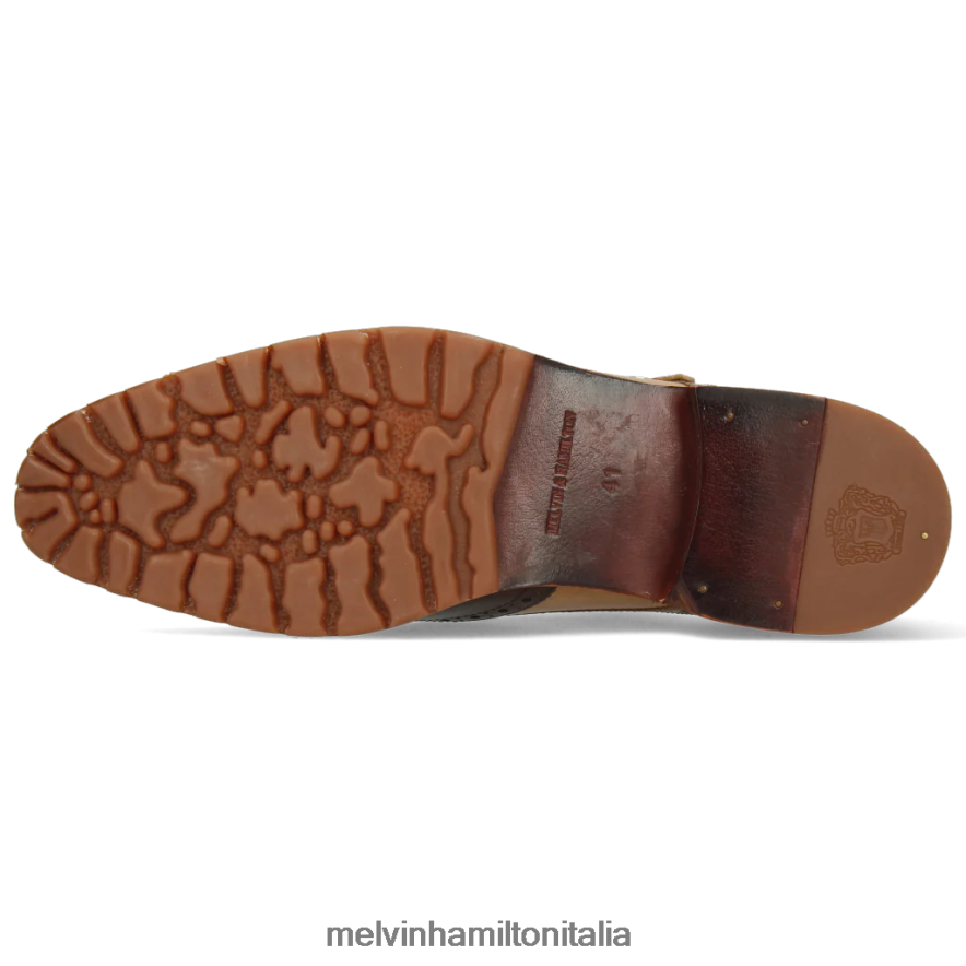 esso Melvin & Hamilton uomini Patrizio 24 marrone scarpe da monaco L80P2P350