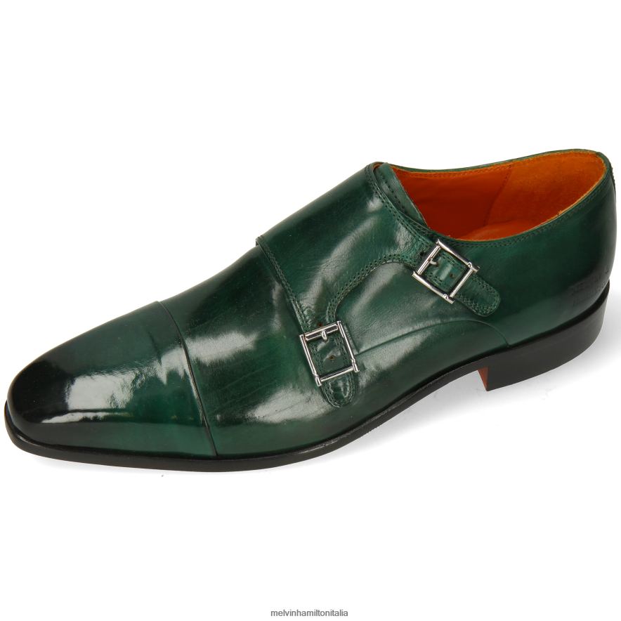 esso Melvin & Hamilton uomini lancia 1 verde scarpe da monaco L80P2P328
