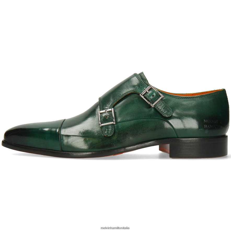 esso Melvin & Hamilton uomini lancia 1 verde scarpe da monaco L80P2P328