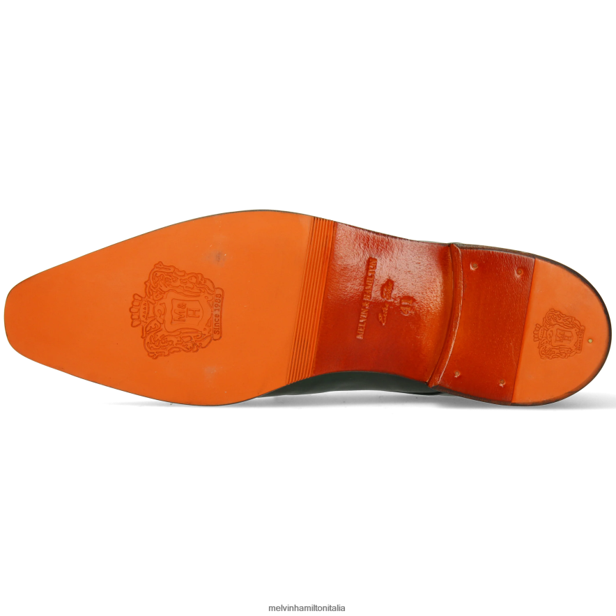 esso Melvin & Hamilton uomini lancia 1 verde scarpe da monaco L80P2P328
