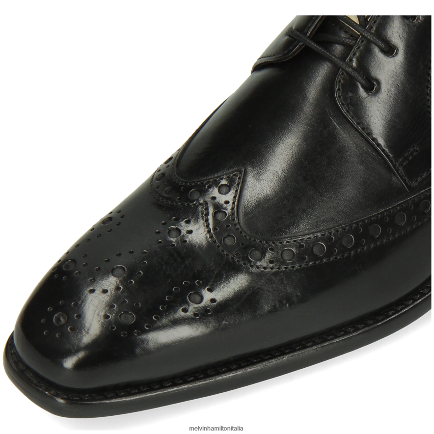 esso Melvin & Hamilton uomini Dylan 2 nero scarpe derby L80P2P437