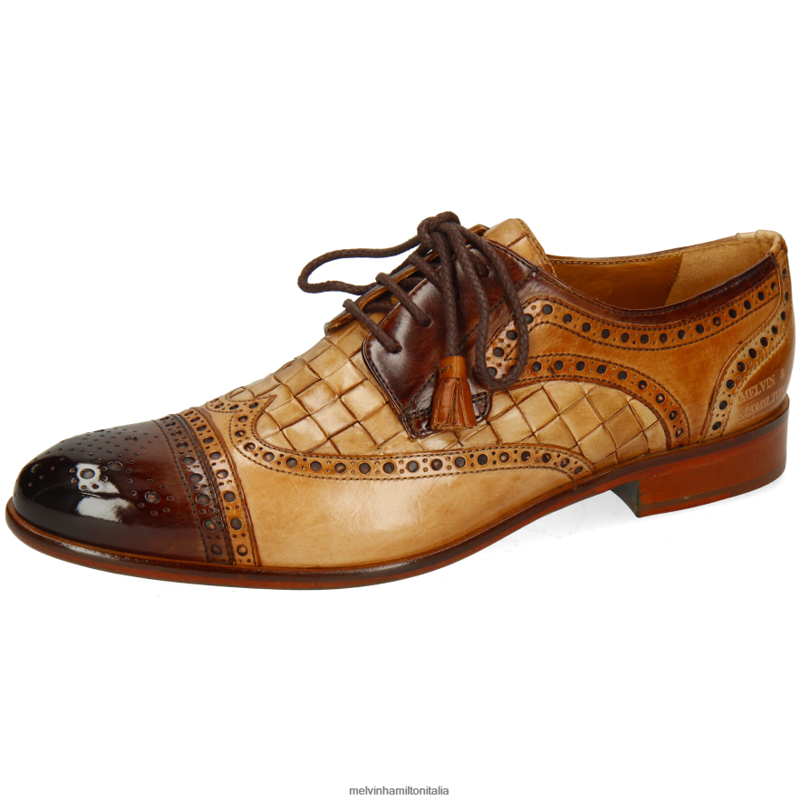 esso Melvin & Hamilton uomini Enrico 7 Marrone chiaro scarpe derby L80P2P558
